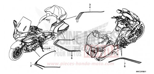 RAYURE (2) GL1800DAL de 2020